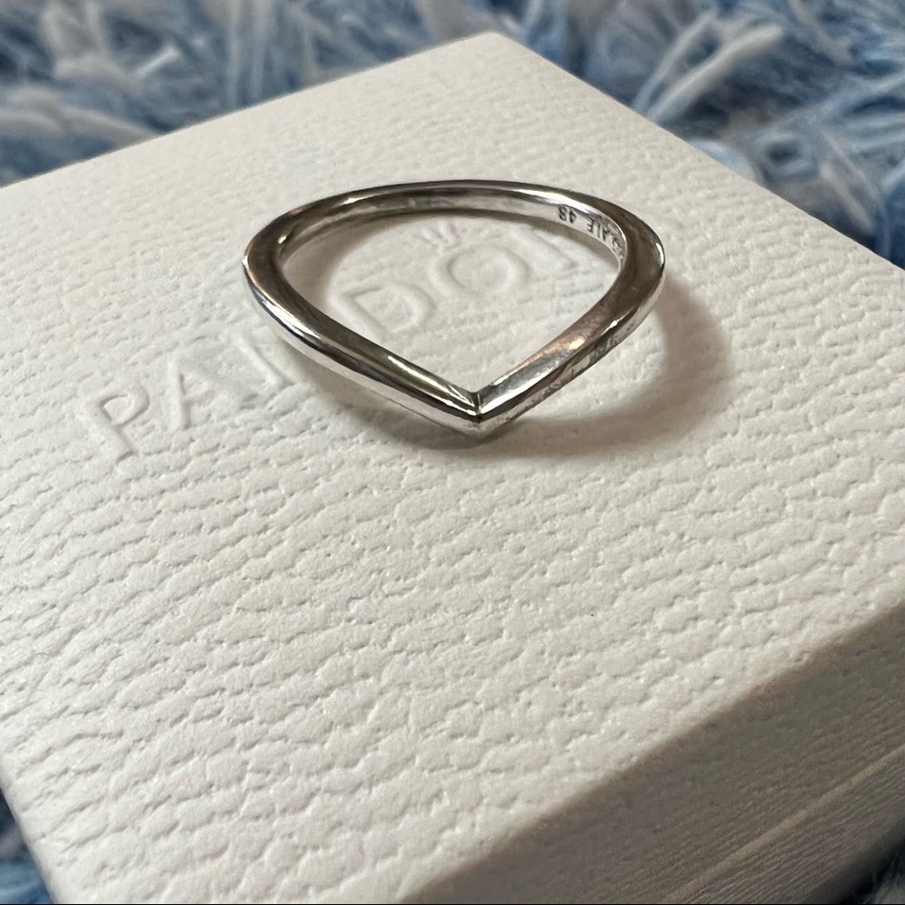 Polished Wishbone Ring